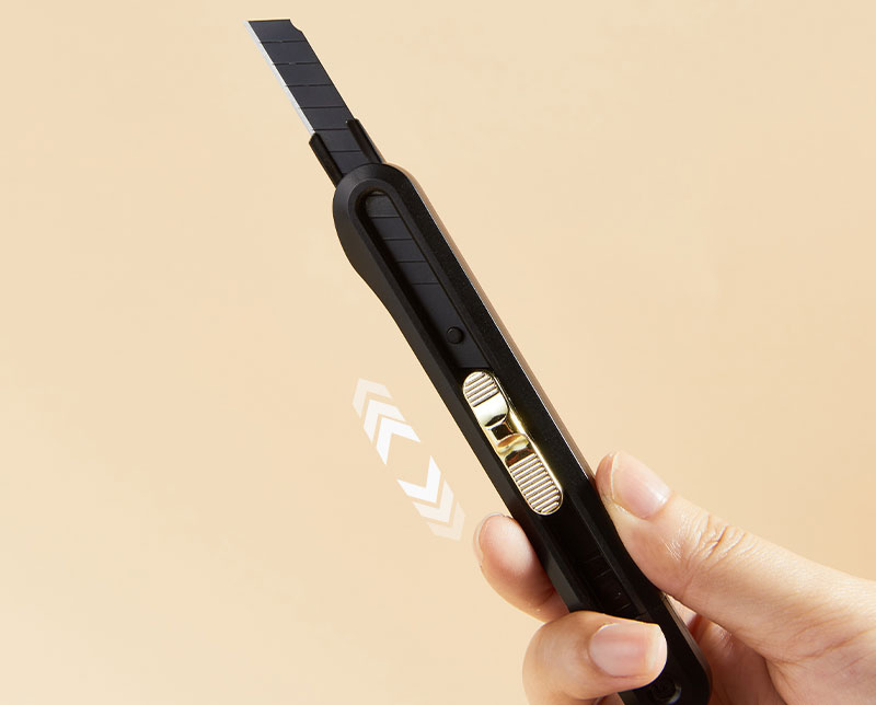 Cutter mic cu sina lama neagra 60grade negru nusign deli [5]