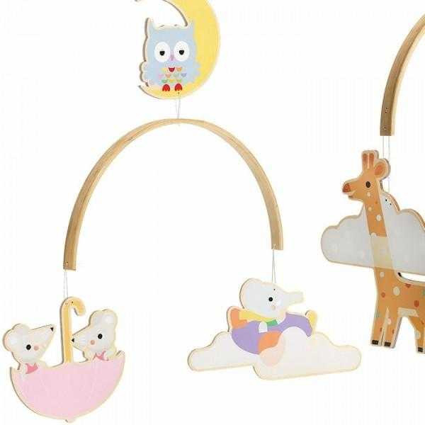 Decoratiuni camera copii bebe, accesorii mobile din lemn, carusel, Animalute, Djeco, varsta 0 - 1, 1 - 3, 3 - 6 ani, Baiat, Fata [3]