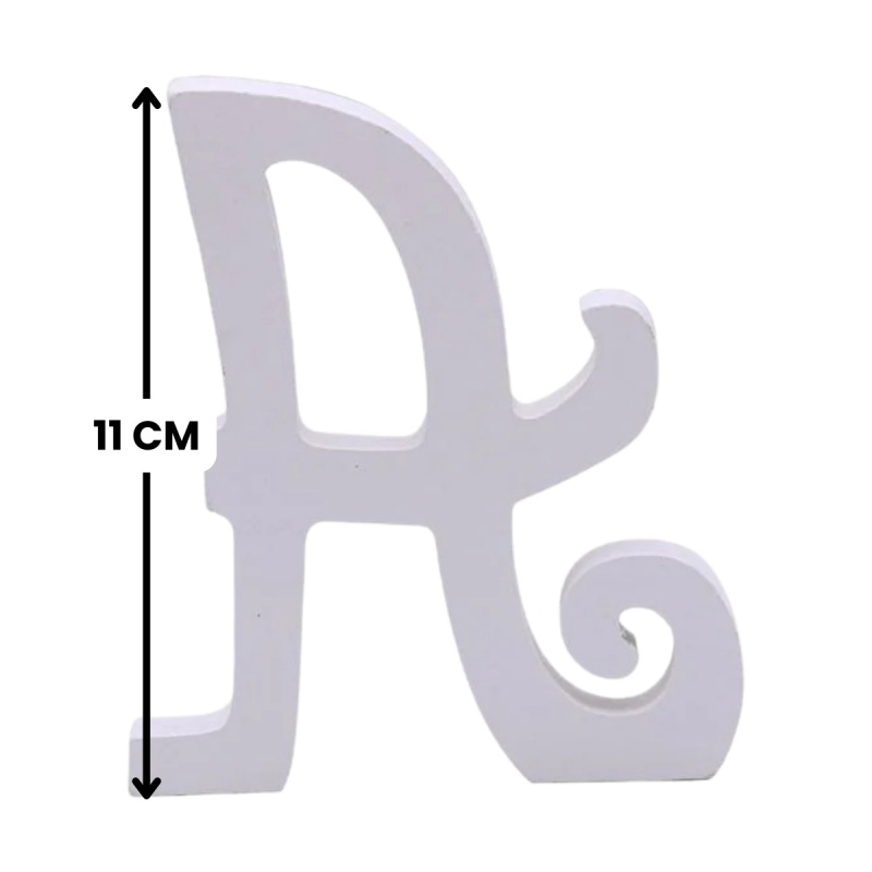 Decoratiuni petrecere Zebra litera A, 11cm, lemn, autoadeziva, JAB0460 [2]