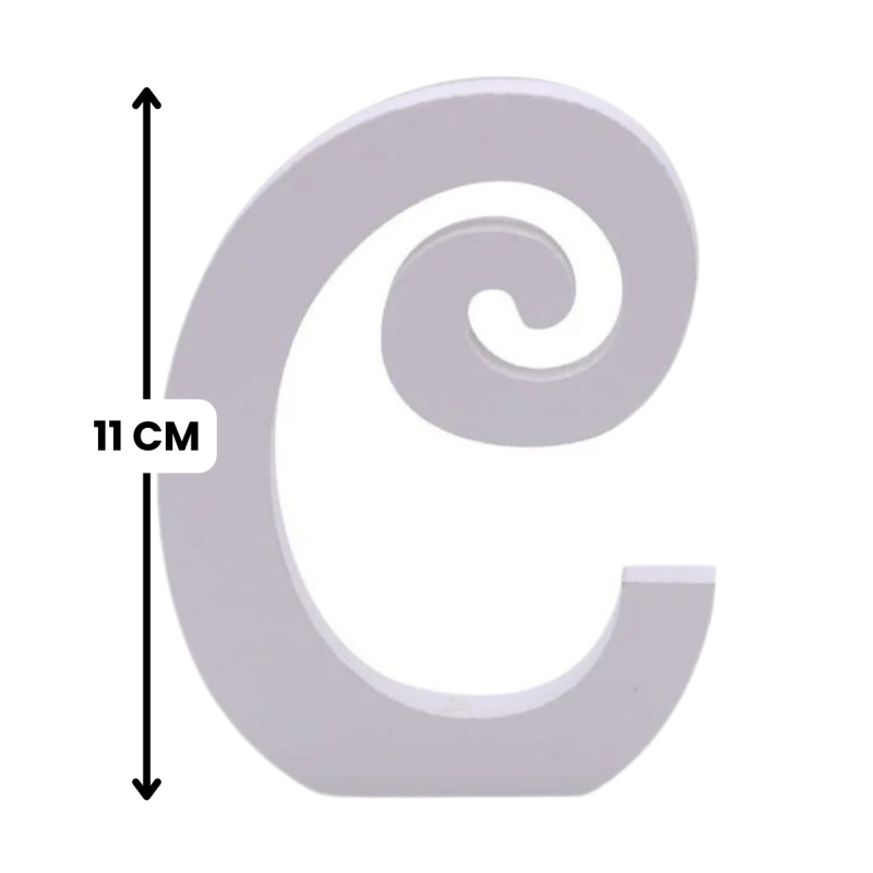 Decoratiuni petrecere Zebra litera C, 11cm, lemn, autoadeziva, JAB0462 [2]