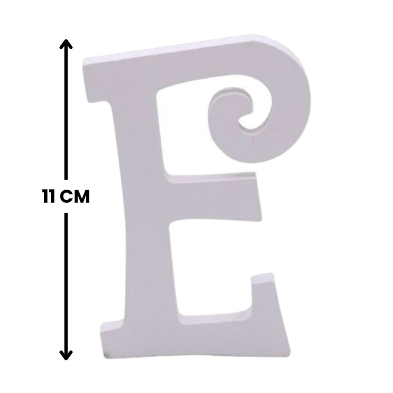 Decoratiuni petrecere Zebra litera E, 11cm, lemn, autoadeziva, JAB0464 [2]