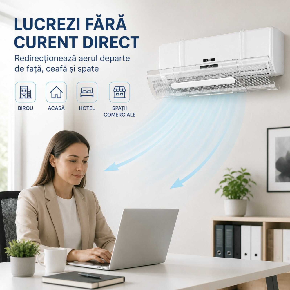 Deflector Aer Conditionat, Reglabil, Extensibil, 53 - 94 cm [10]