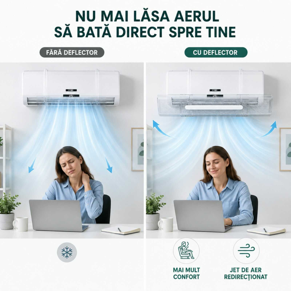 Deflector Aer Conditionat, Reglabil, Extensibil, 53 - 94 cm [8]