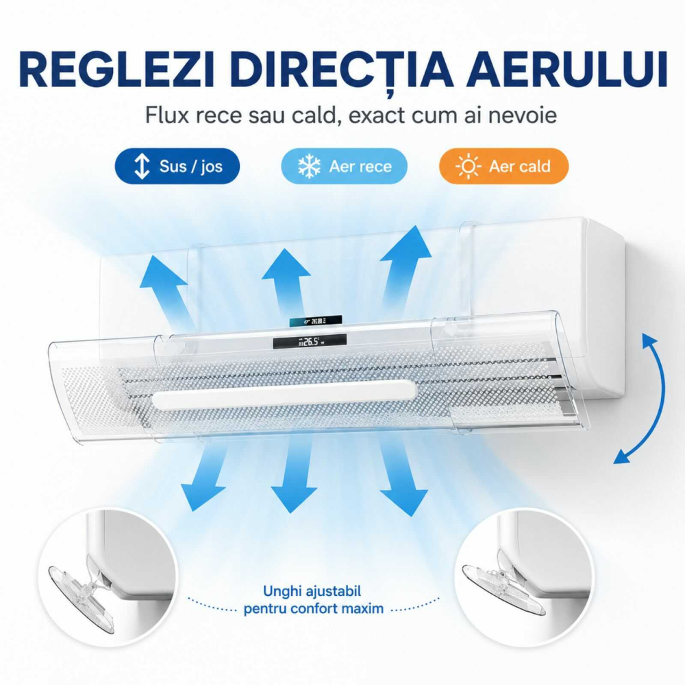 Deflector Aer Conditionat, Reglabil, Extensibil, 53 - 94 cm [6]
