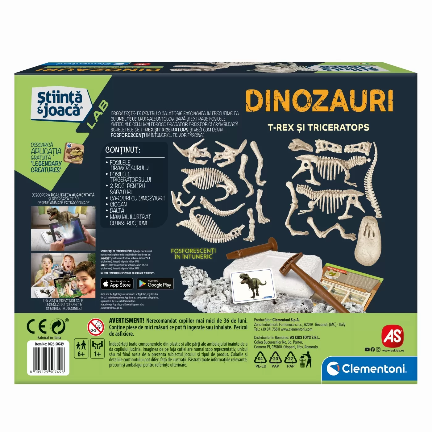 Stiinta si Joaca: Descopera Dinozaurii T-Rex si Triceraptor Fluo, varsta de la 6 ani la 10 ani [6]