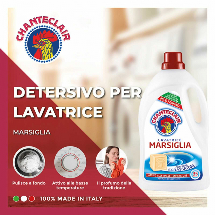 Detergent Lichid ChanteClair Marsiglia cu Degresant, 35 Spalari [5]