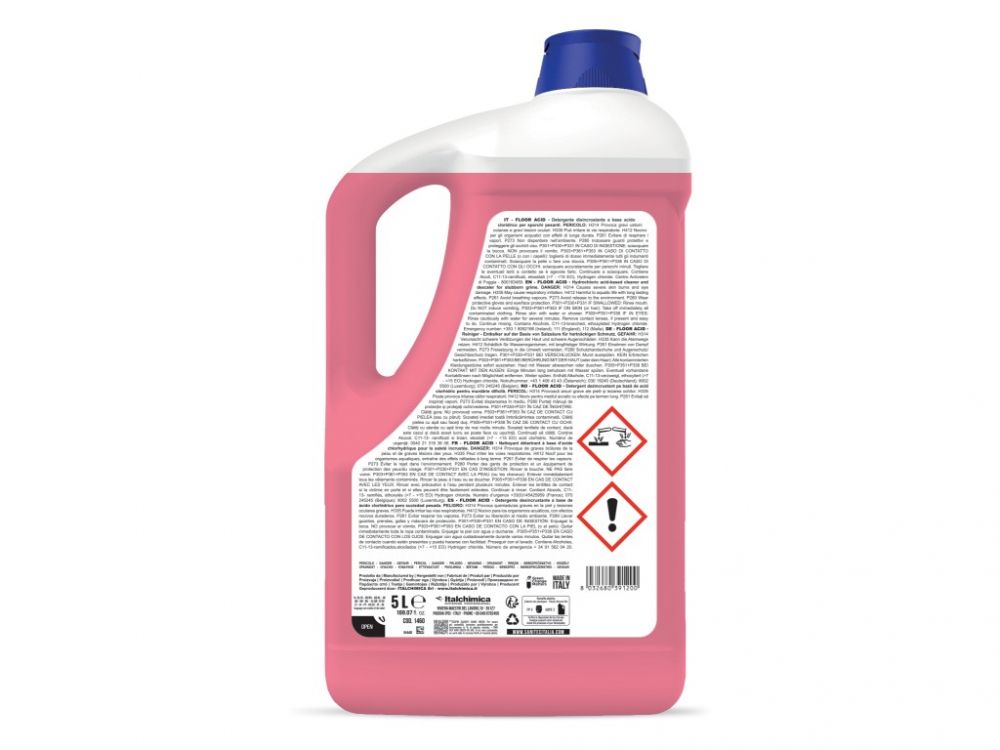 Detergent pardoseli detartrant pe bază de acid clorhidric 5000 ml Floor Acid [2]