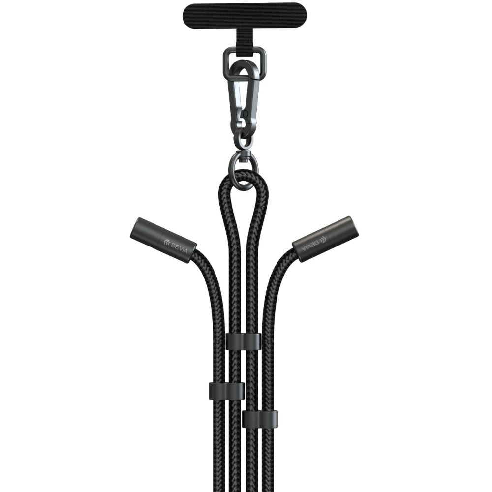 Devia Cablu Extreme Speed Woven Type-C la Type-C Fast Charge PD 60W, 1.6m cu snur ajustabil, Negru [6]
