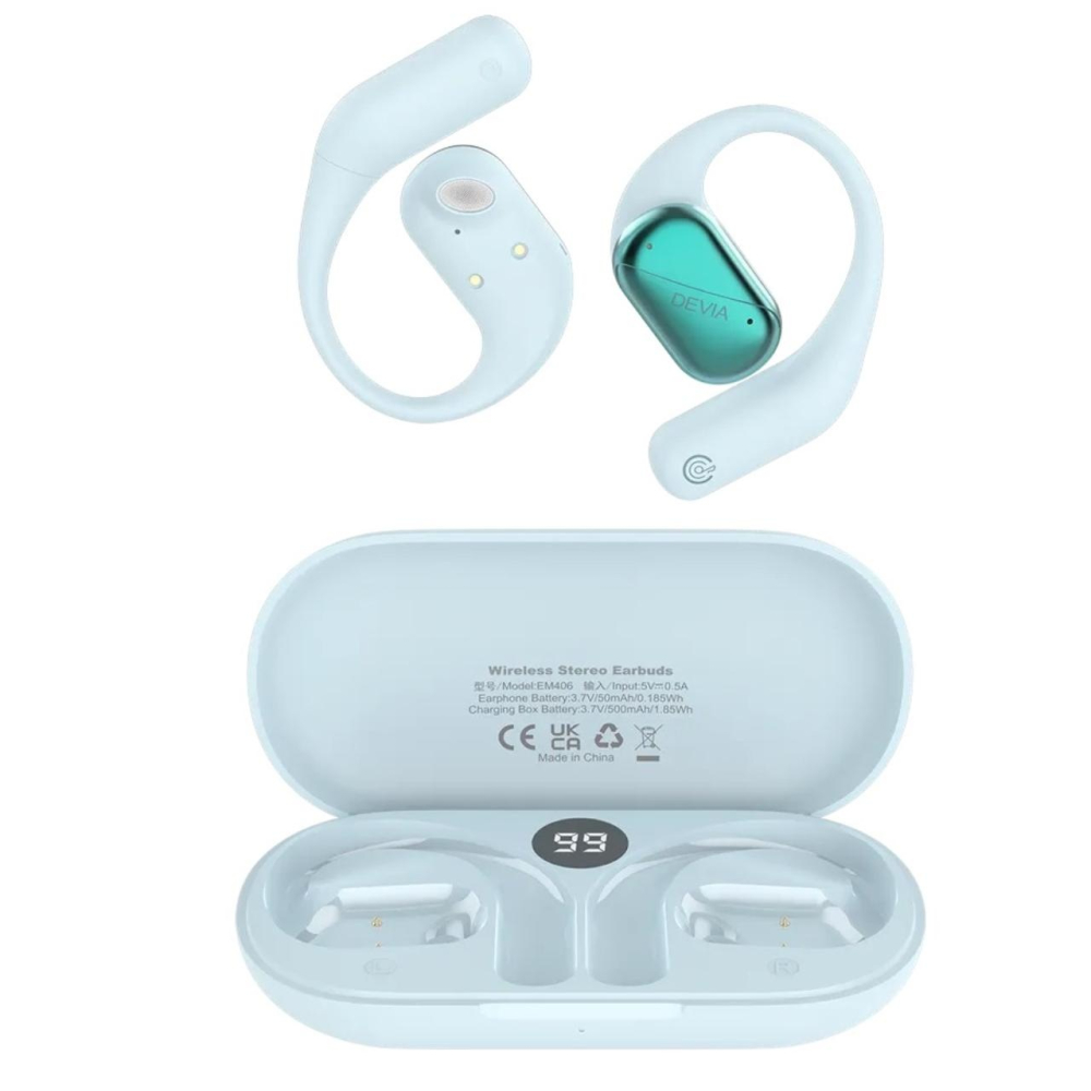 Devia Casti Bluetooth Wireless Open-Ear OWS Lite1 Albastru [5]