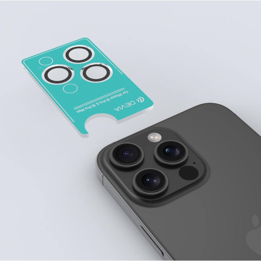 Devia Folie Sticla Camera Peak Series Crystal iPhone 16 Pro / 16 Pro Max pachet de 3 buc Transparent [7]