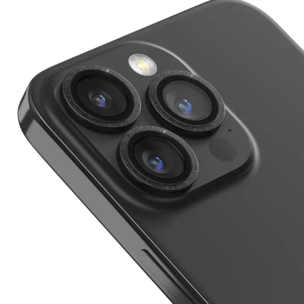 Devia Folie Sticla Camera Peak Series Diamond iPhone 15 Pro / 15 Pro Max pachet de 3 buc Gri [3]