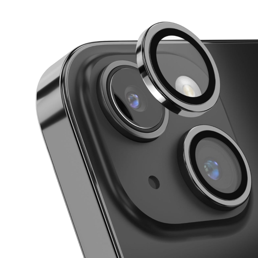 Devia Folie Sticla Camera Peak Series iPhone 15 / 15 Plus pachet de 2 buc Gri [2]