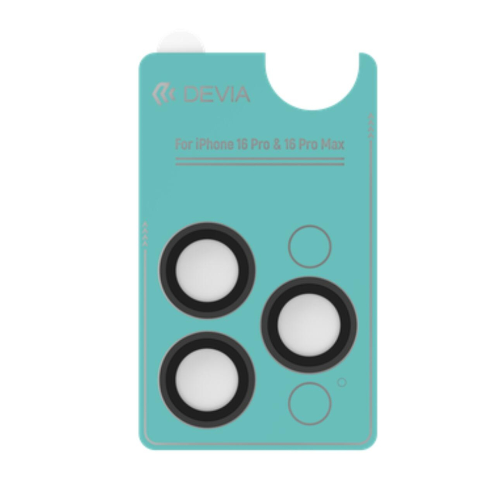 Devia Folie Sticla Camera Peak Series iPhone 16 Pro / 16 Pro Max pachet de 3 buc Negru [2]
