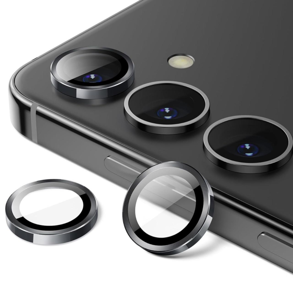 Devia Folie Sticla Camera Peak Series Samsung Galaxy S24,pachet de 3 buc,Negru [3]