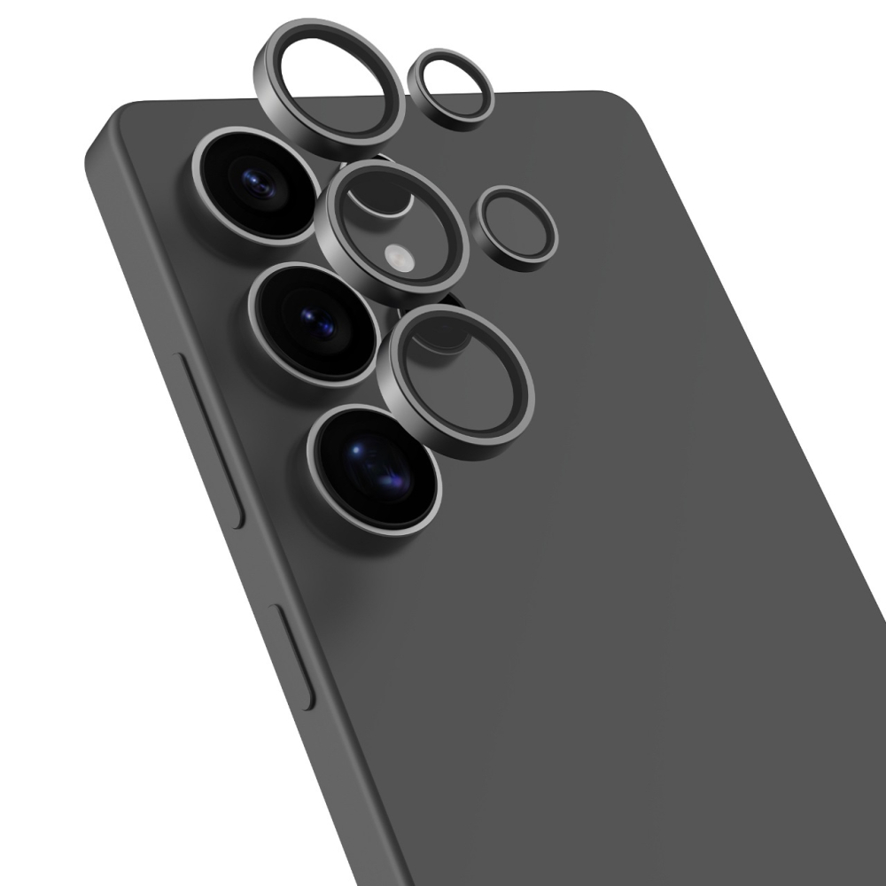 Devia Folie Sticla Camera Peak Series Samsung Galaxy S25 Ultra, pachet de 5 buc, Negru [4]
