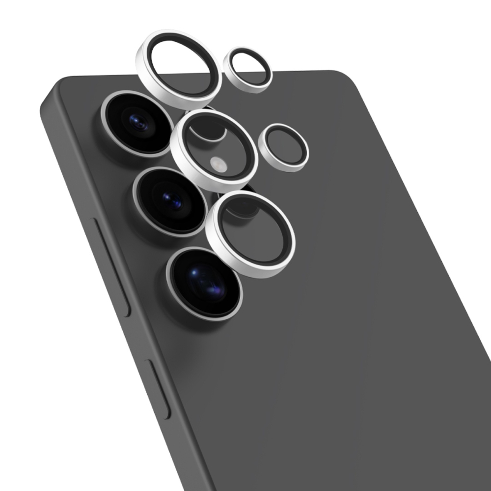 Devia Folie Sticla Camera Peak Series Samsung Galaxy S25 Ultra, pachet de 5 buc Transparent [4]