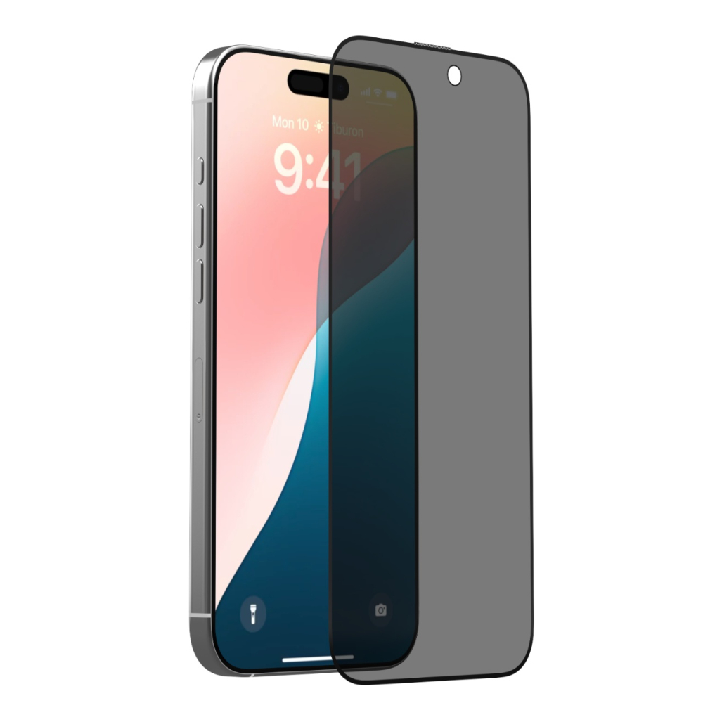 Devia Folie Sticla Van Series Full Screen Privacy Twice iPhone 16 Negru [7]