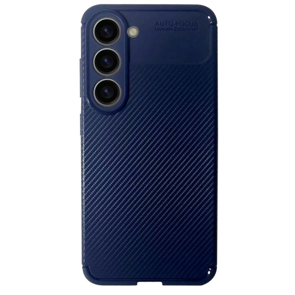 Devia Husa Carbon Fiber Texture Shockproof Samsung Galaxy S23 Plus Albastru [2]