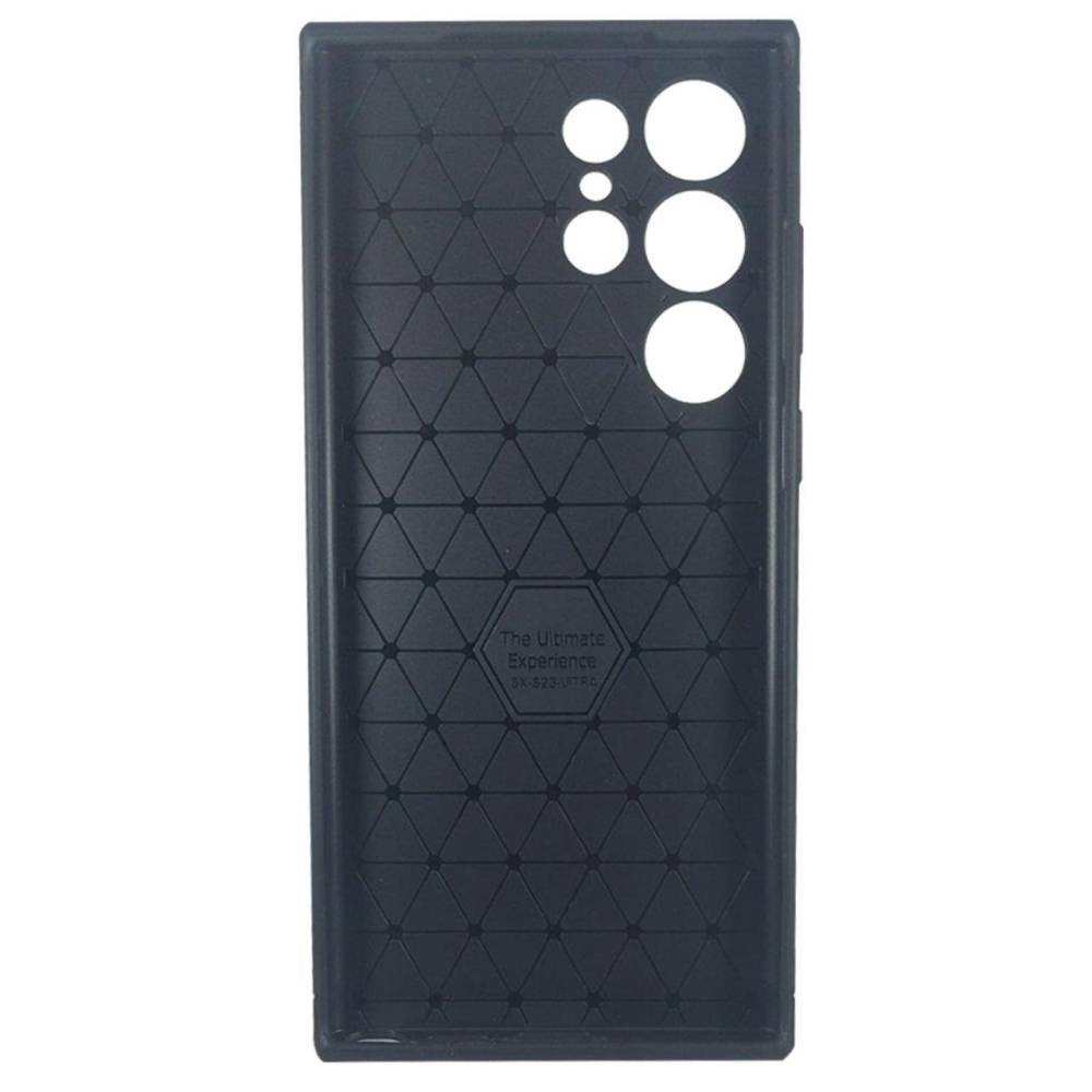 Devia Husa Carbon Fiber Texture Shockproof Samsung Galaxy S23 Ultra Negru [2]