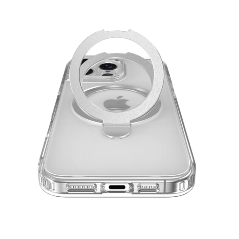 Devia Husa Clean Series Magnetic Shockproof iPhone 16 Pro Max cu suport Transparent [6]