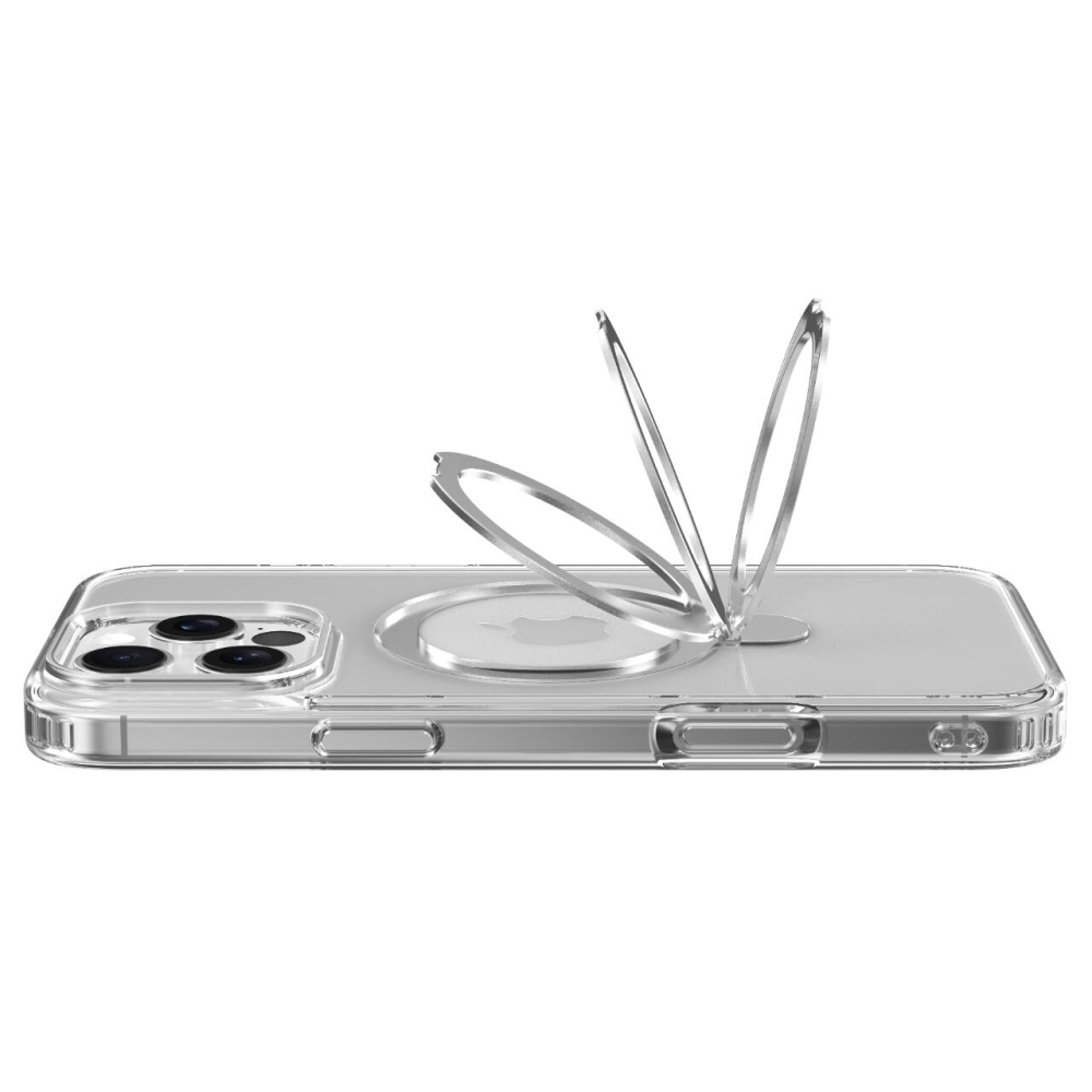 Devia Husa Clean Series Magnetic Shockproof iPhone 16 Pro Max cu suport Transparent [3]