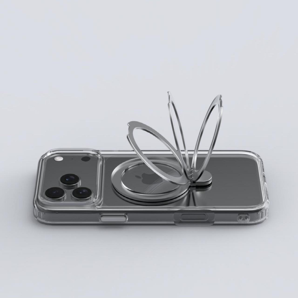 Devia Husa Clean Series Magnetic Shockproof iPhone 17 Pro Transparent, cu suport [4]