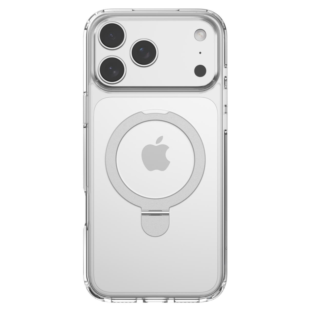Devia Husa Clean Series Magnetic Shockproof iPhone 17 Pro Transparent, cu suport [3]