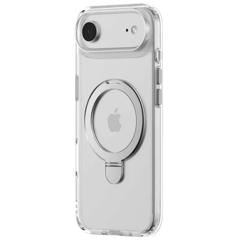 Devia Husa Clean Series Magnetic Shockproof iPhone Air Transparent, cu suport [2]