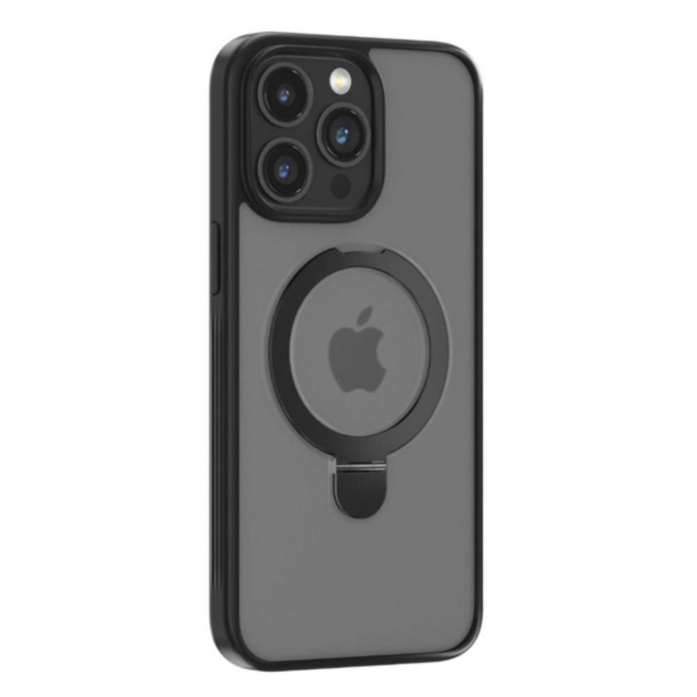 Devia Husa Delight Series Magnetic iPhone 15 Pro cu suport Negru [7]