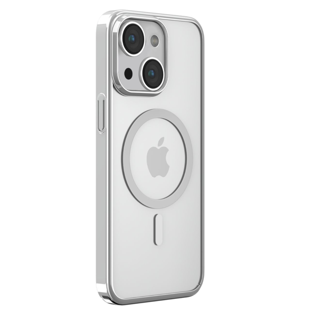 Devia Husa Glimmer Series Magnetic iPhone 15 Plus Argintiu [3]