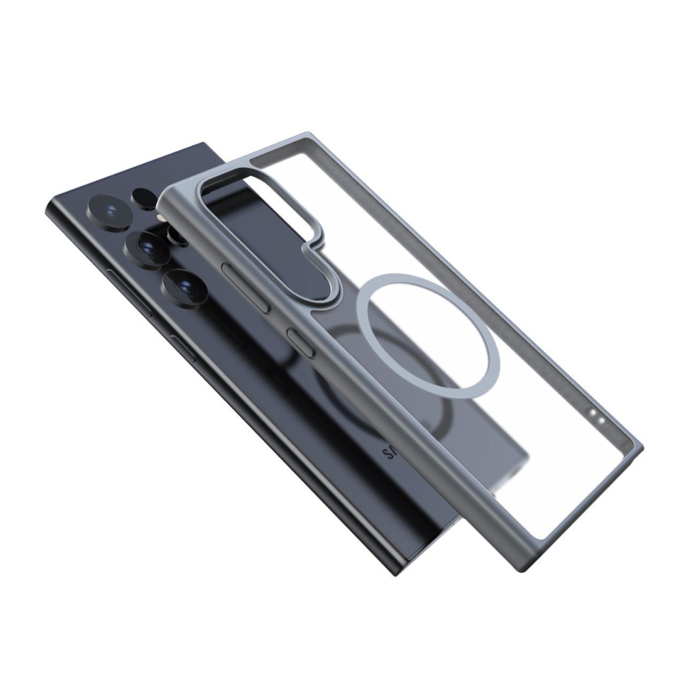 Devia Husa Pino Series Magnetic Shockproof Samsung Galaxy S24 Ultra Gri [2]