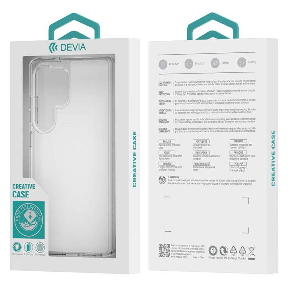 Devia Husa Shark Series Shockproof Samsung Galaxy S25 Ultra Transparent [3]