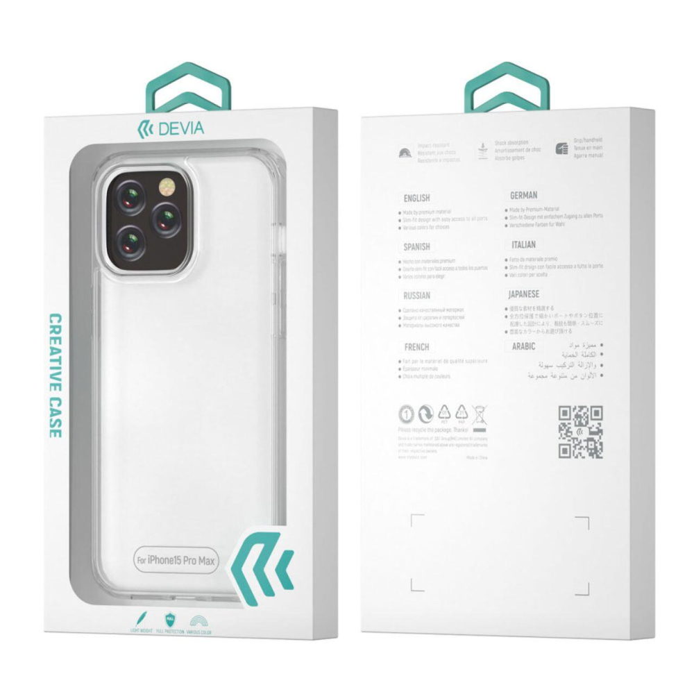 Devia Husa Silicon Naked iPhone 15 Pro Max Transparent [5]