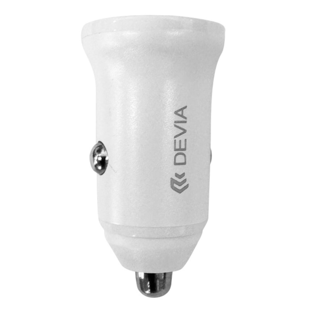 Devia Incarcator Auto Smart Series Mini PD 30W +QC 3.0 1 x USB-A + 1 x Type-C, Alb [1]