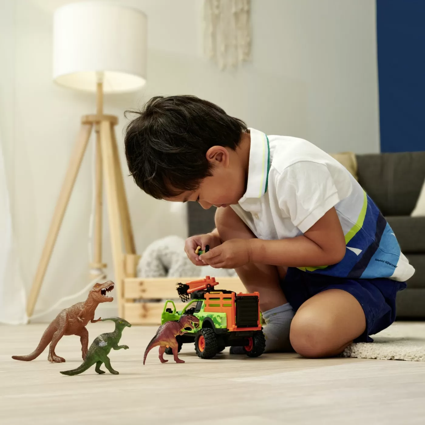 Dickie dino hunter set masinuta si figurine [3]