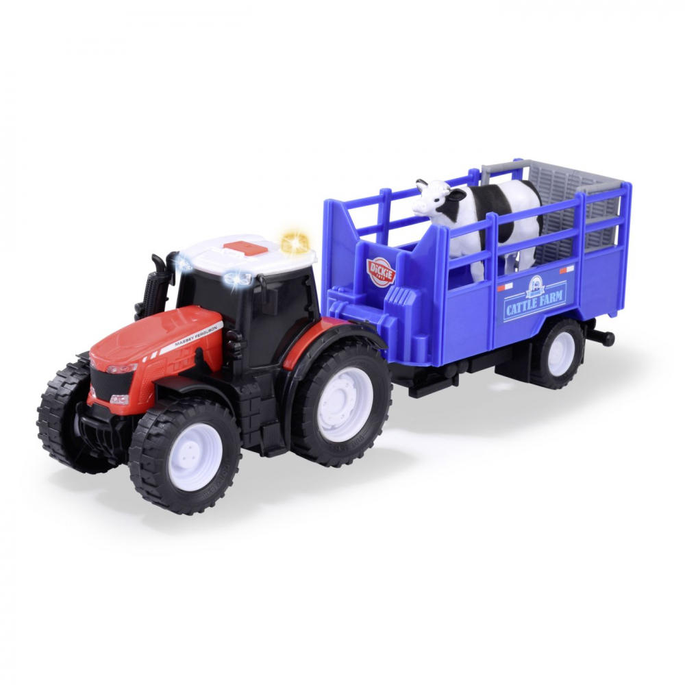 Dickie massey ferguson tractor si remorca cu sunete si lumini [2]