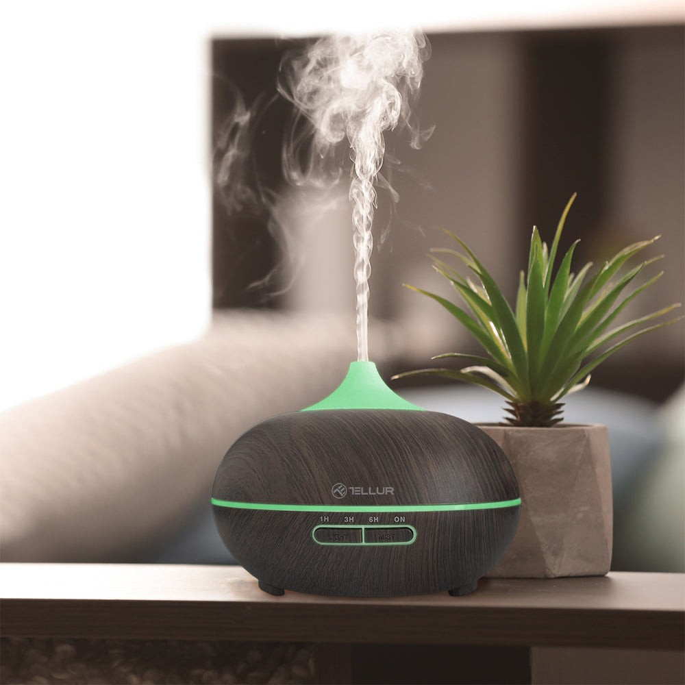 Difuzor Aromaterapie WiFi Tellur Smart, 300ml, LED, Maro închis [6]