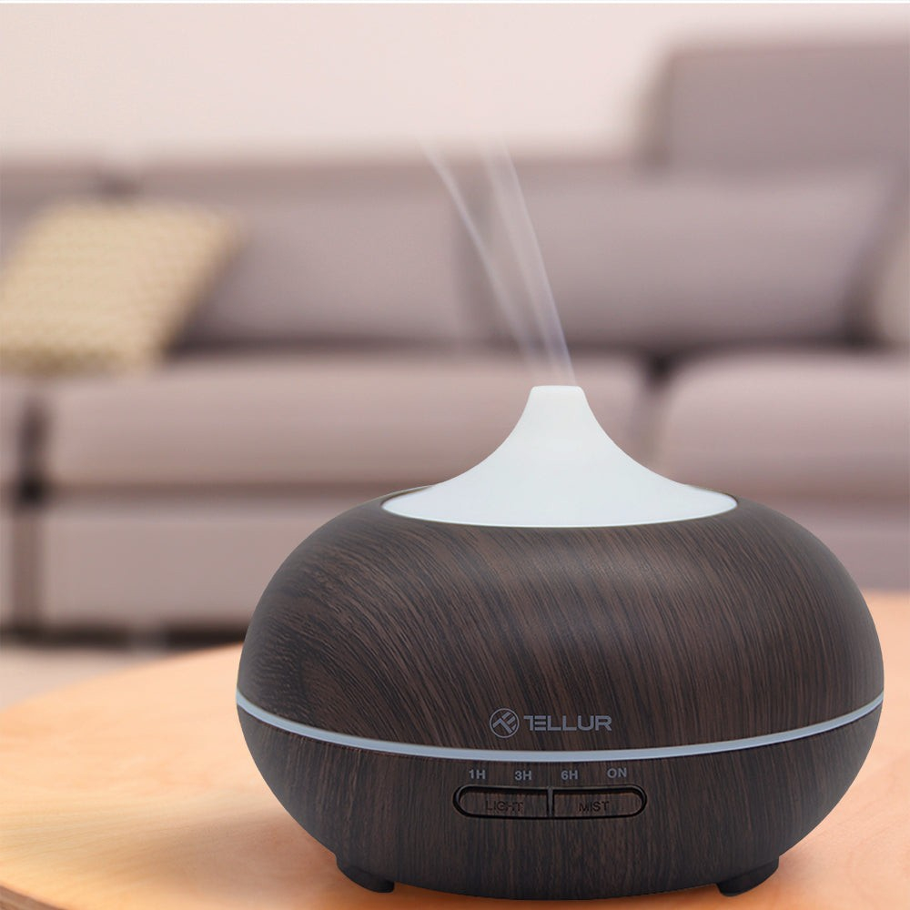 Difuzor Aromaterapie WiFi Tellur Smart, 300ml, LED, Maro închis [4]