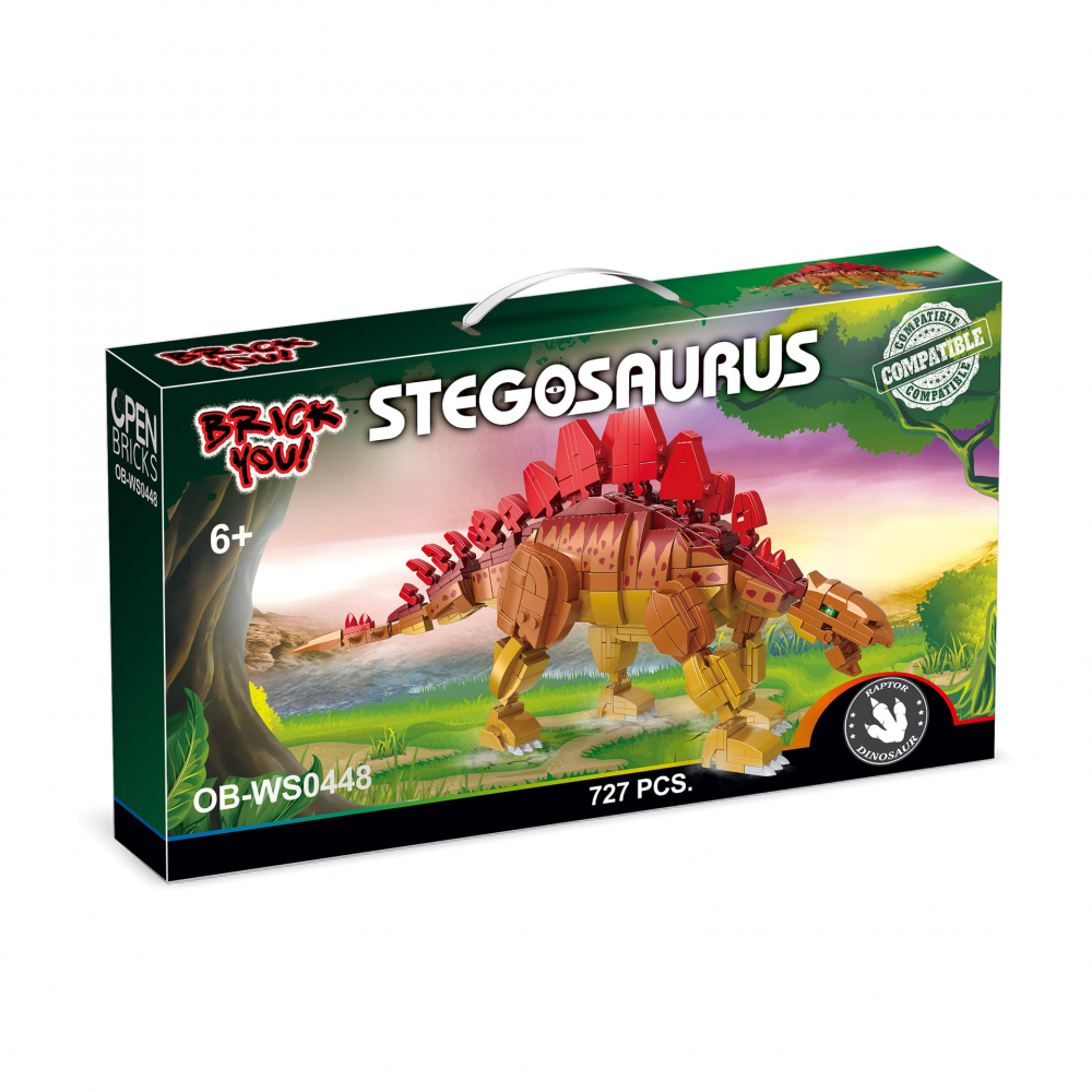 Dinozaur de jucarie - Set constructie Stegozaur (727 piese) [1]