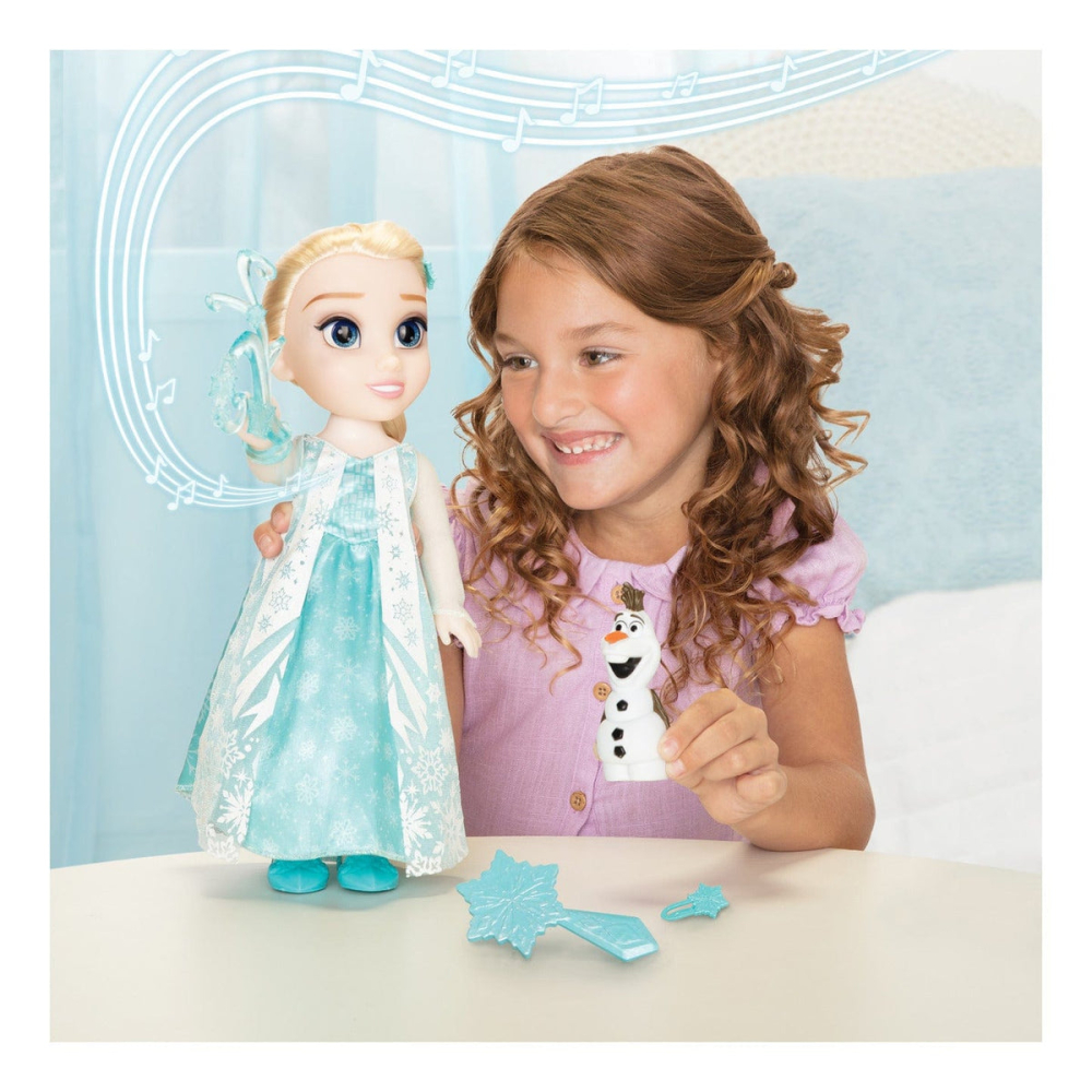 Disney Frozen - Papusa Elsa cu functii, 38 cm copii varsta 3-5 ani|5-7 ani|7-9 ani [2]