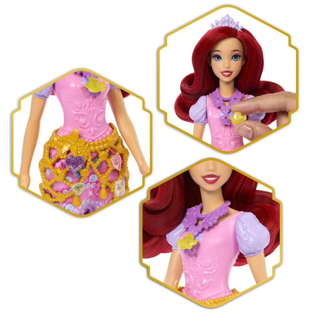 Disney princess jewel reveal papusa ariel copii varsta 3 ani - 7 ani [11]