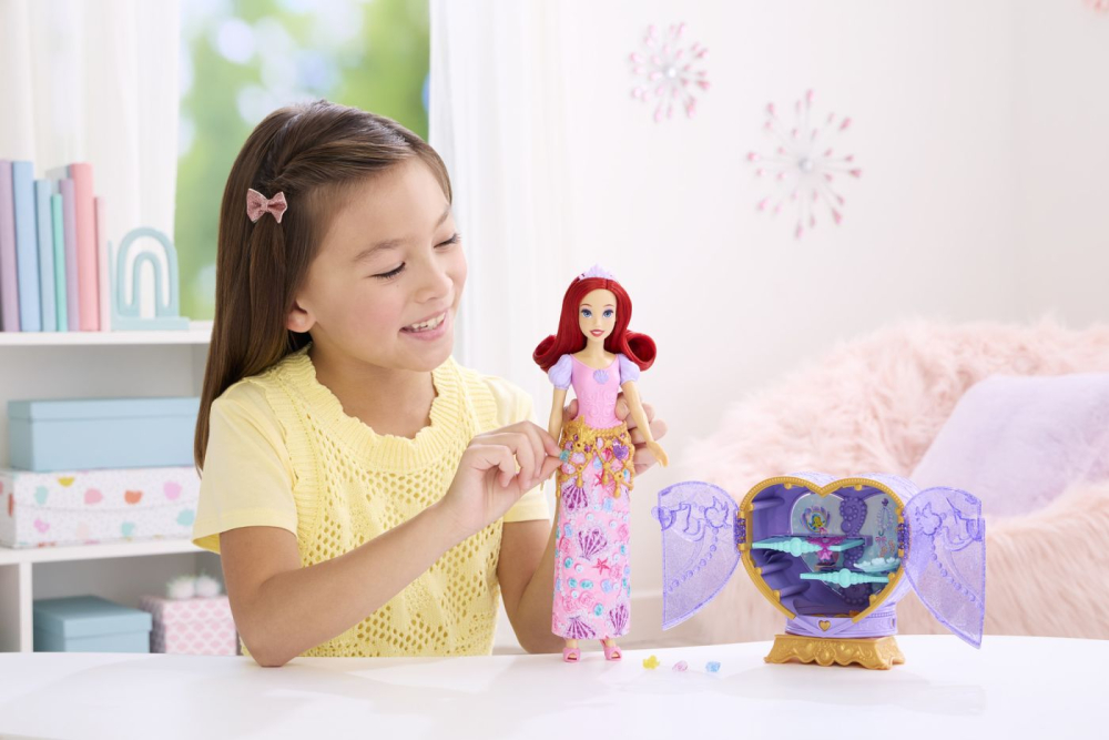 Disney princess jewel reveal papusa ariel copii varsta 3 ani - 7 ani [6]