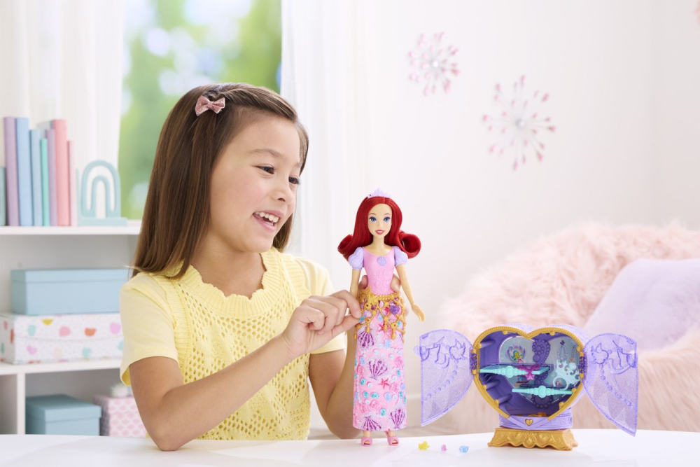 Disney princess jewel reveal papusa ariel copii varsta 3 ani - 7 ani [7]