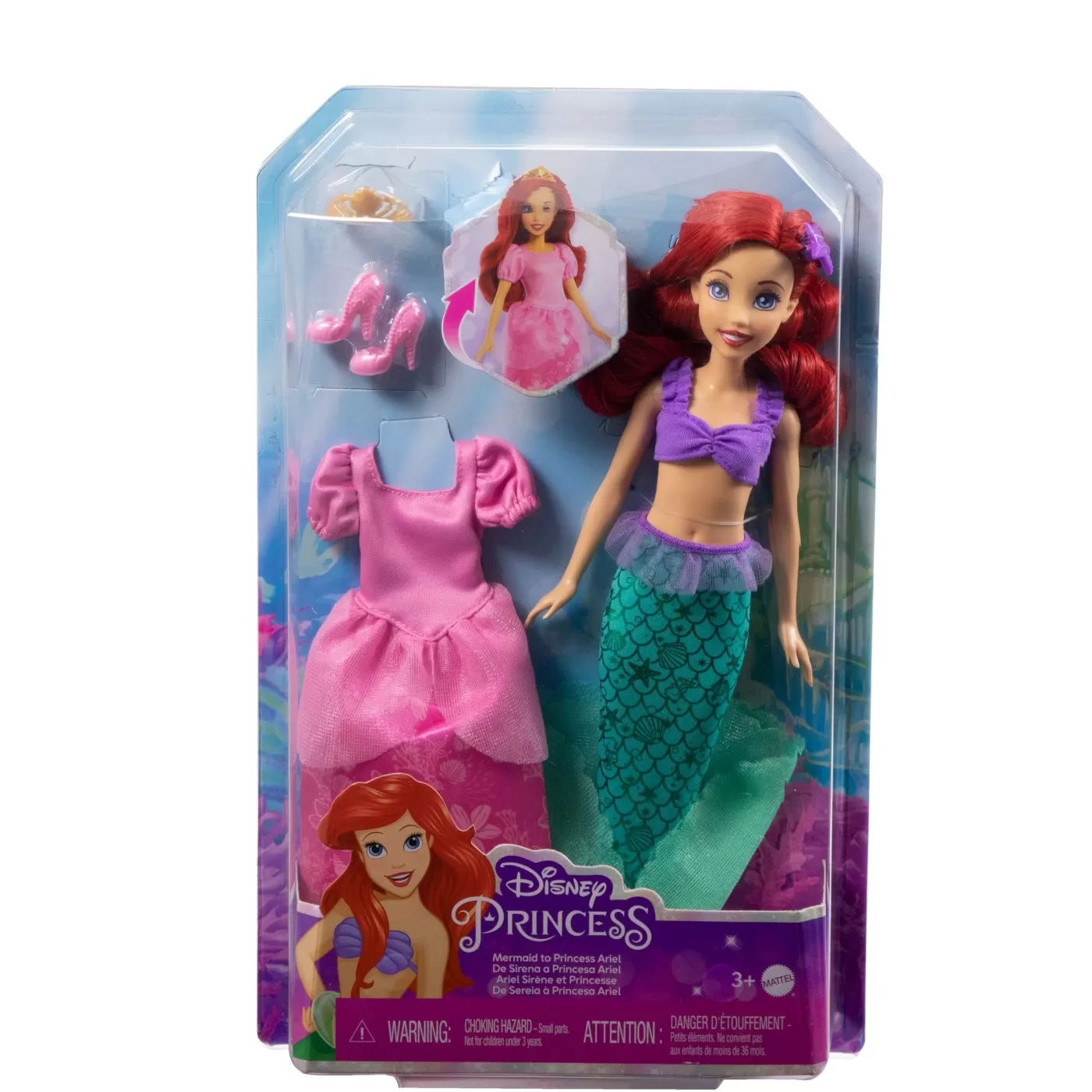 Disney princess papusa ariel 2in1, varsta de la 3 ani la 7 ani [1]