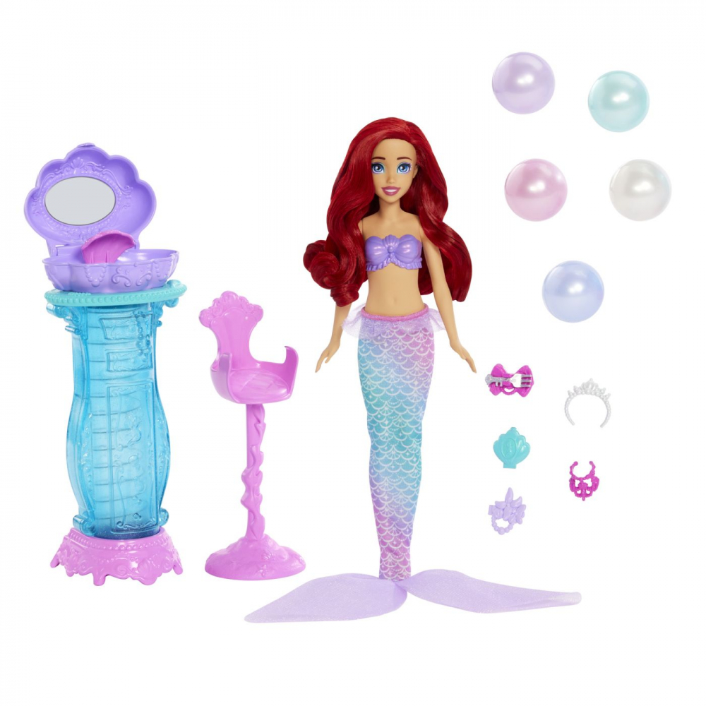 Disney princess papusa ariel si masuta de machiaj cu surprize, varsta de la 3 ani la 7 ani [9]
