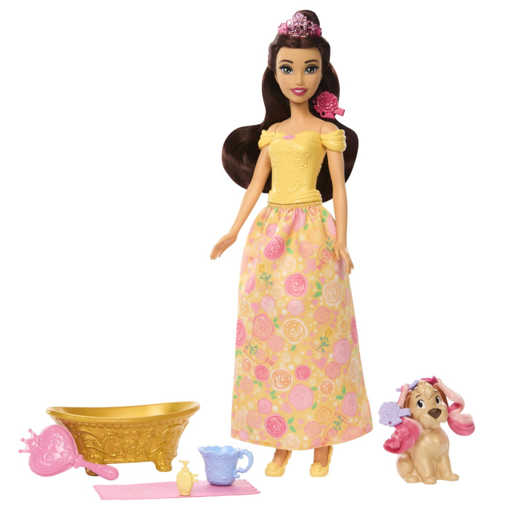 Disney princess papusa bella cu catel si accesorii [9]