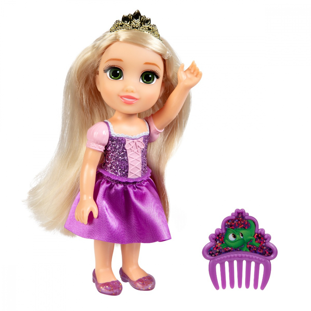 Disney Princess - Papusa cu sclipici si pieptene, 15 cm, diverse personaje varsta 3-5 ani ,5-7 ani ,7-9 ani, Fete [2]