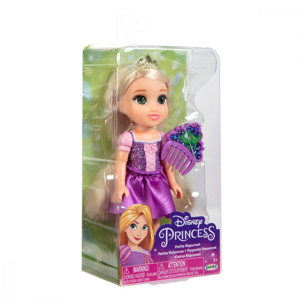 Disney Princess - Papusa cu sclipici si pieptene, 15 cm, diverse personaje varsta 3-5 ani ,5-7 ani ,7-9 ani, Fete [3]