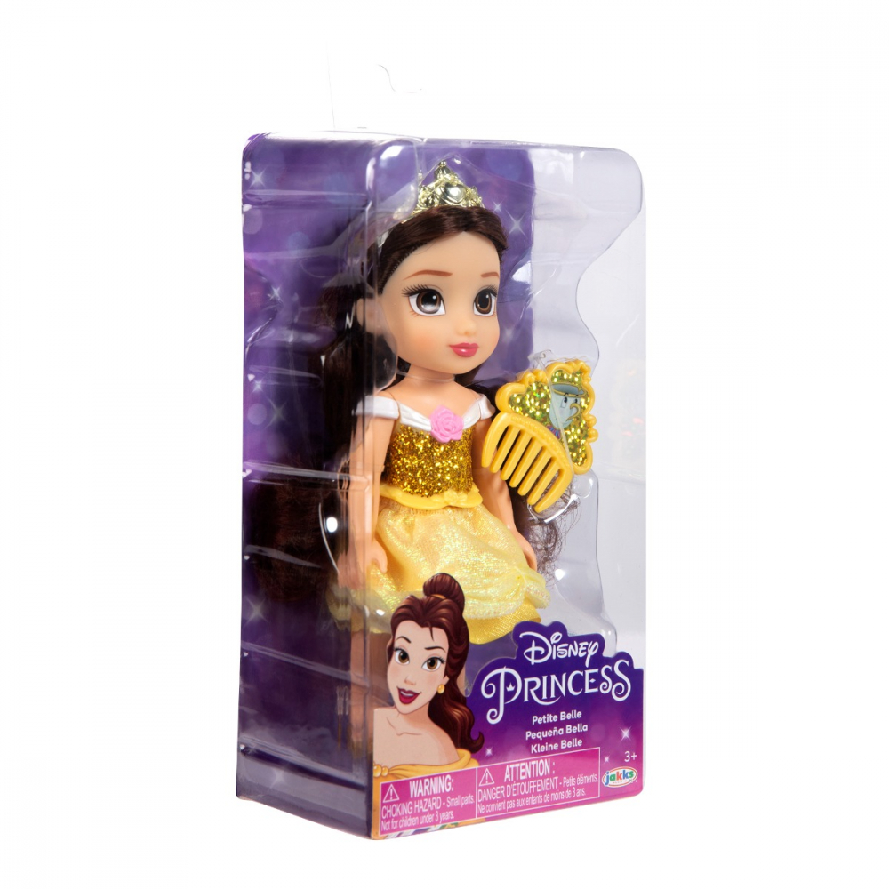 Disney Princess - Papusa cu sclipici si pieptene, 15 cm, diverse personaje varsta 3-5 ani ,5-7 ani ,7-9 ani, Fete [5]