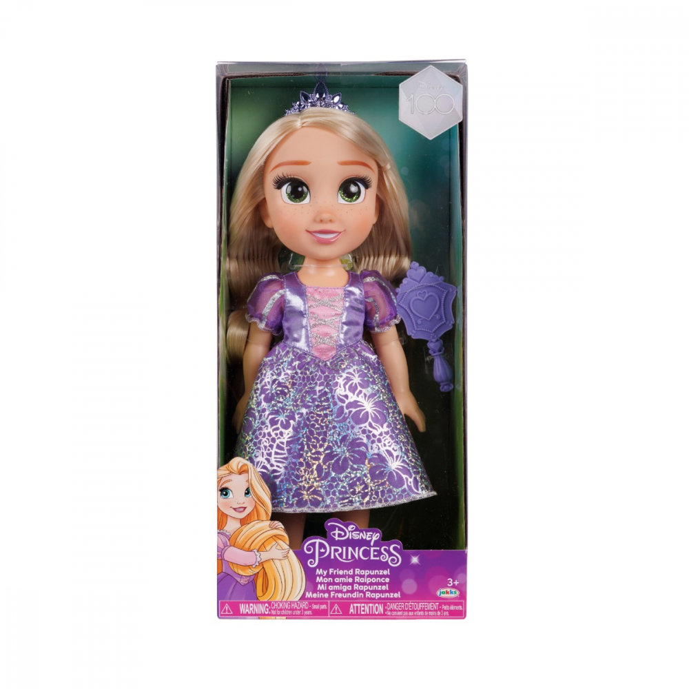Disney Princess - Papusa Rapunzel, 38 cm, Disney 100 Dresses varsta 3-5 ani ,5-7 ani ,7-9 ani ,, Fete [1]